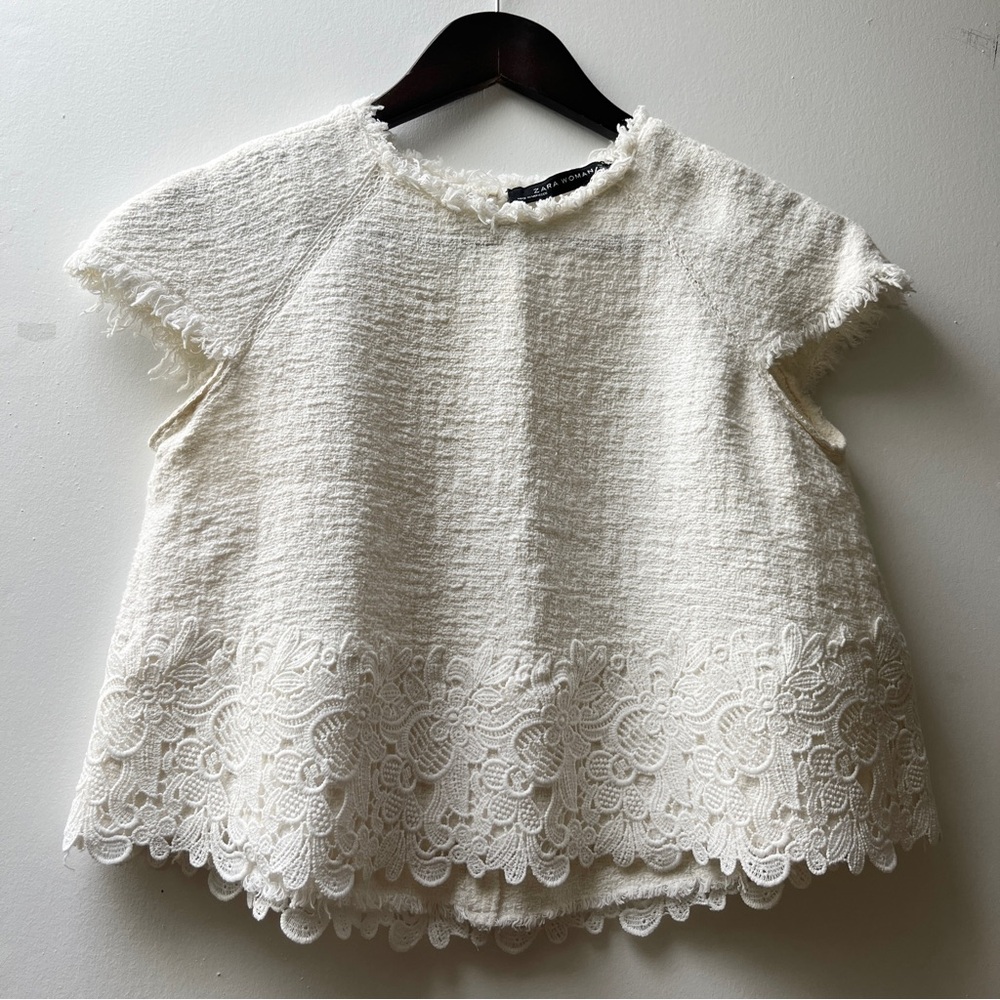 Zara Woman white top size S - Picture 1 of 11